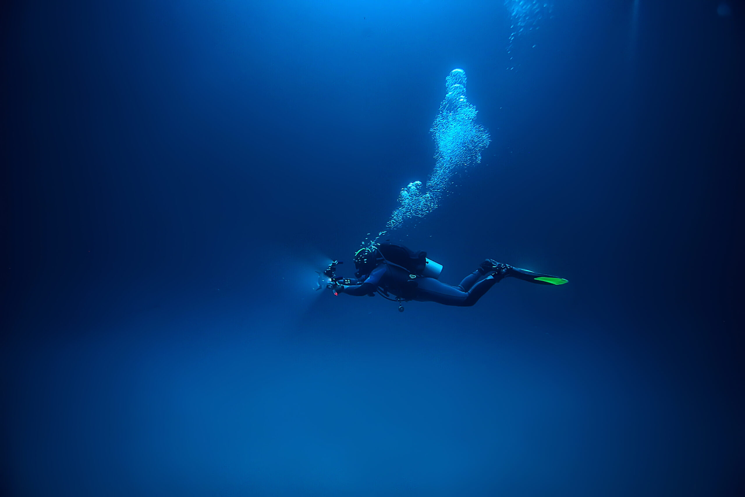 cenote angelita, mexico, cave diving, extreme adventure underwater, landscape under water fog